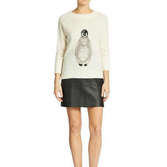 French Connection Penguin Wool-Blend Sweater - Picture 4 of 6